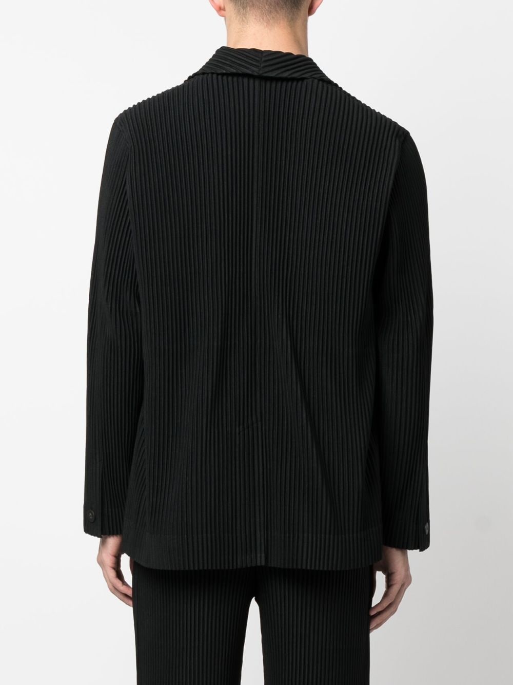 HOMME PLISSÉ ISSEY MIYAKE-Pleated Single-Breasted Jacket-