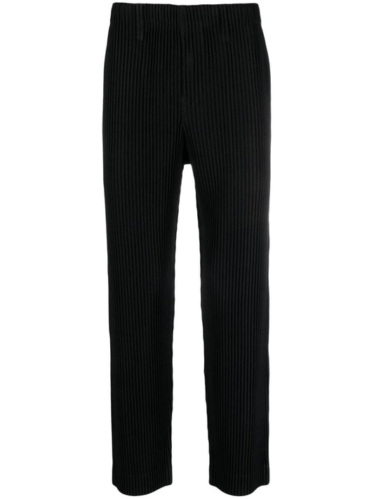 HOMME PLISSÉ ISSEY MIYAKE-Pleated Straight Leg Pants-