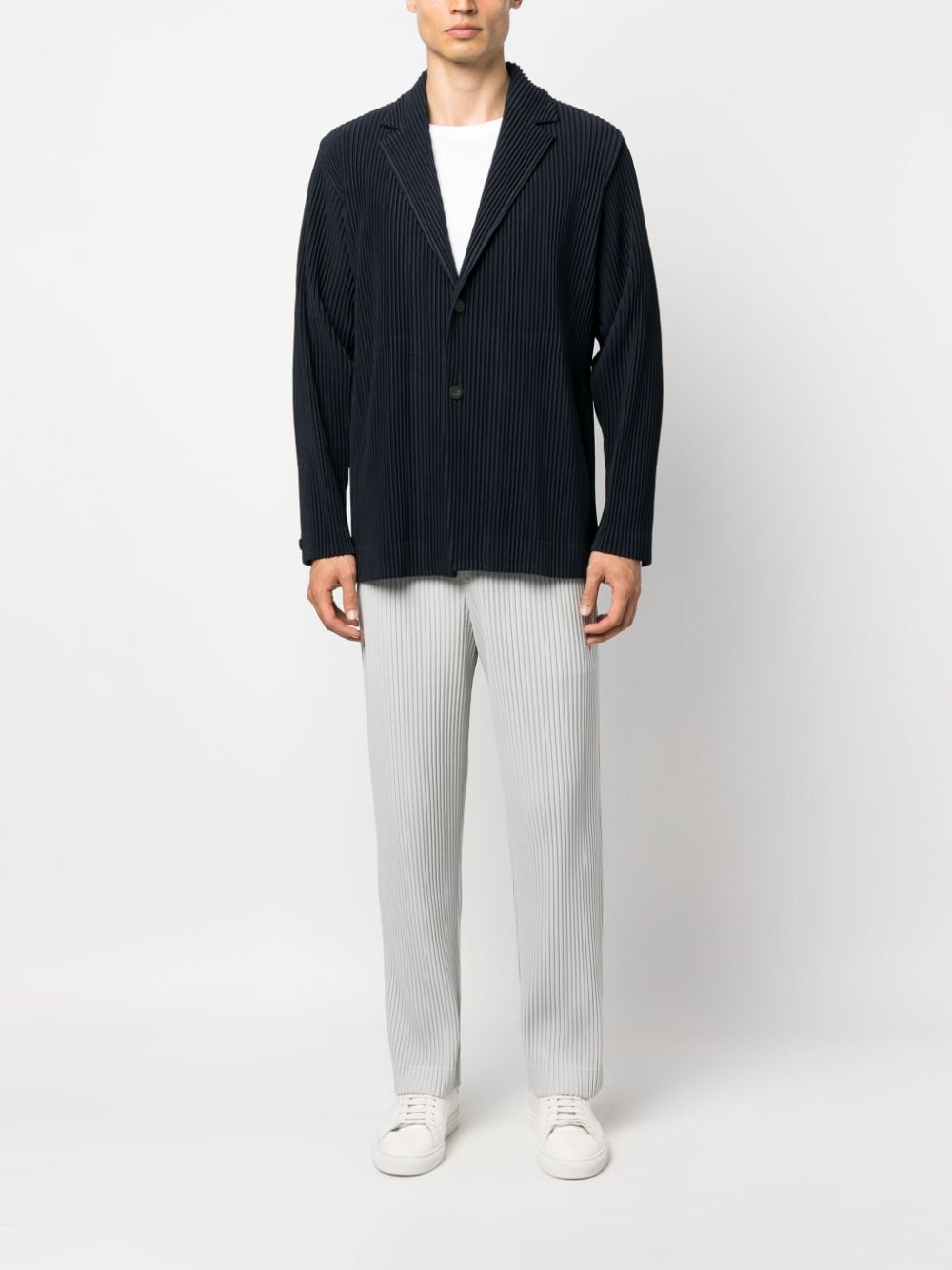 HOMME PLISSÉ ISSEY MIYAKE-Single Breasted Tailored Blazer-