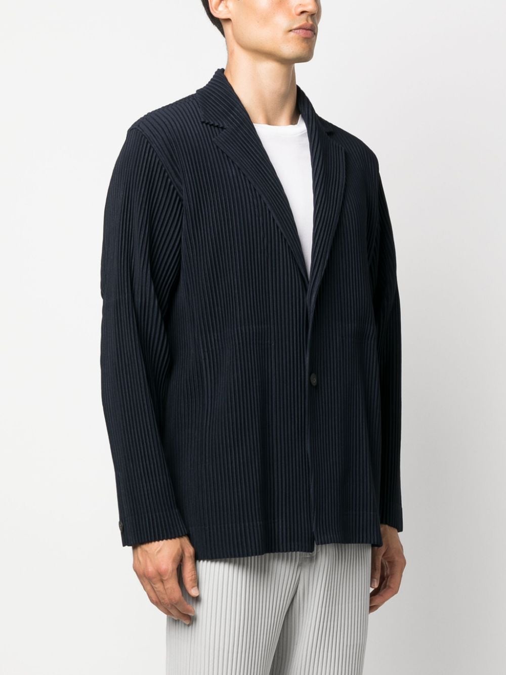 HOMME PLISSÉ ISSEY MIYAKE-Single Breasted Tailored Blazer-