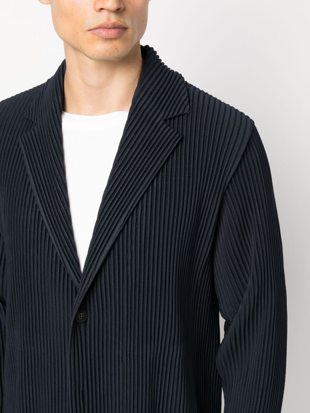 HOMME PLISSÉ ISSEY MIYAKE-Single Breasted Tailored Blazer-