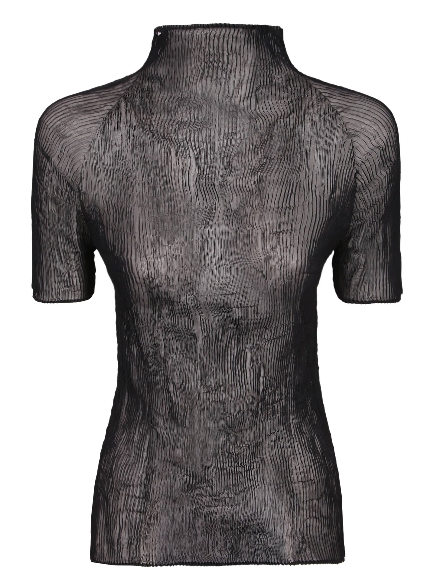 ISSEY MIYAKE-CHIFFON TWIST BK/WT-58-