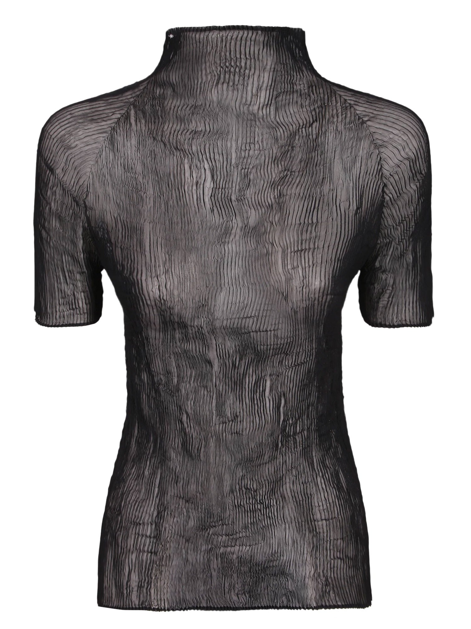 ISSEY MIYAKE-CHIFFON TWIST BK/WT-58-