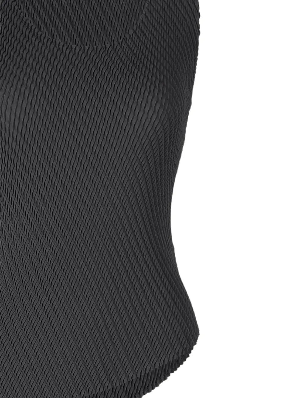 ISSEY MIYAKE-pleated asymmetric top-