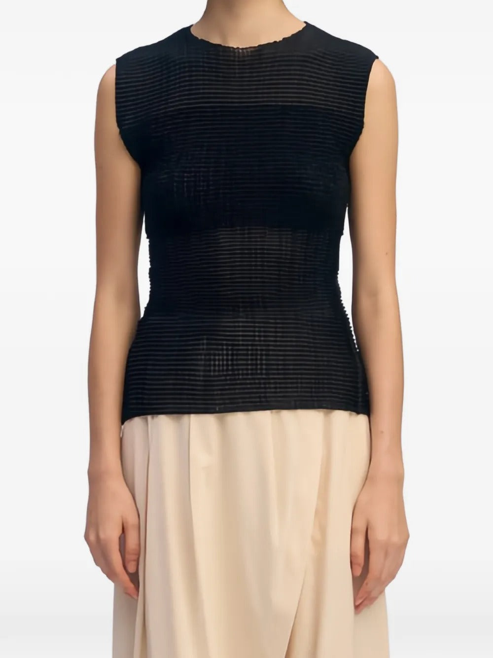 ISSEY MIYAKE-SHEER FUZZY PLEATS-