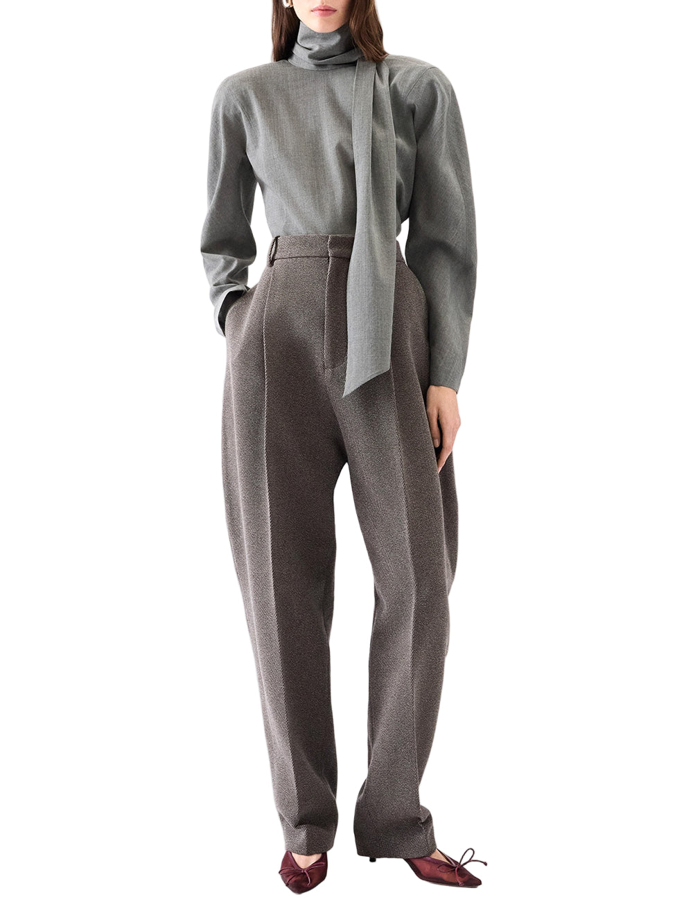 JACQUEMUS-LA BLOUSE CHALE-