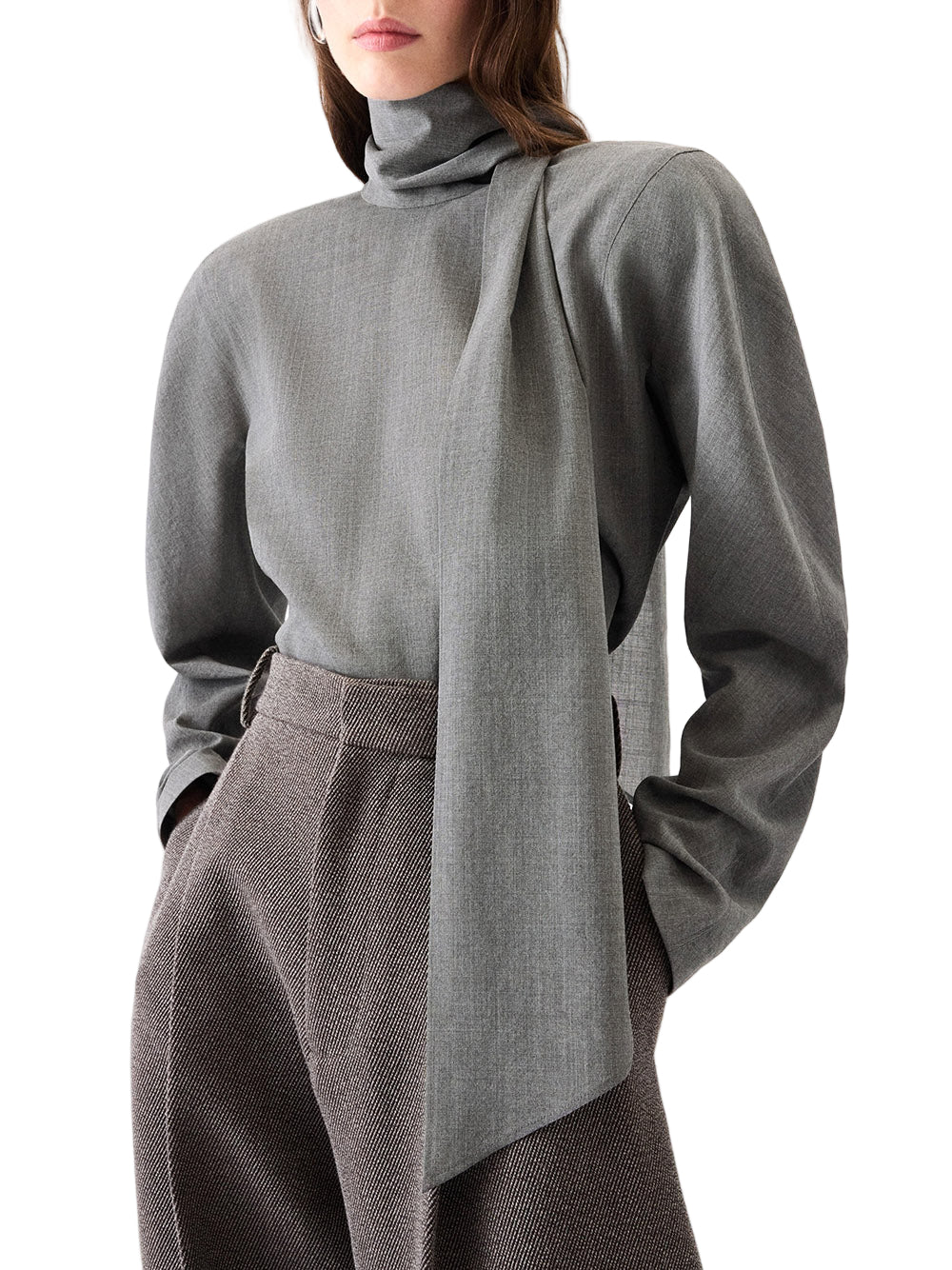 JACQUEMUS-LA BLOUSE CHALE-