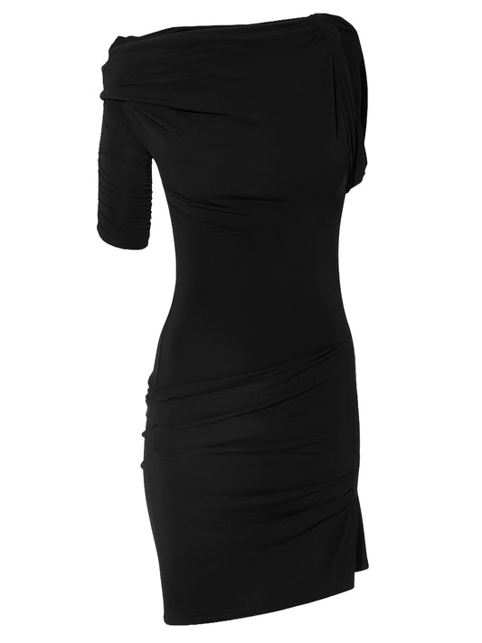 JACQUEMUS-LA MINI ROBE DRAPEADO-