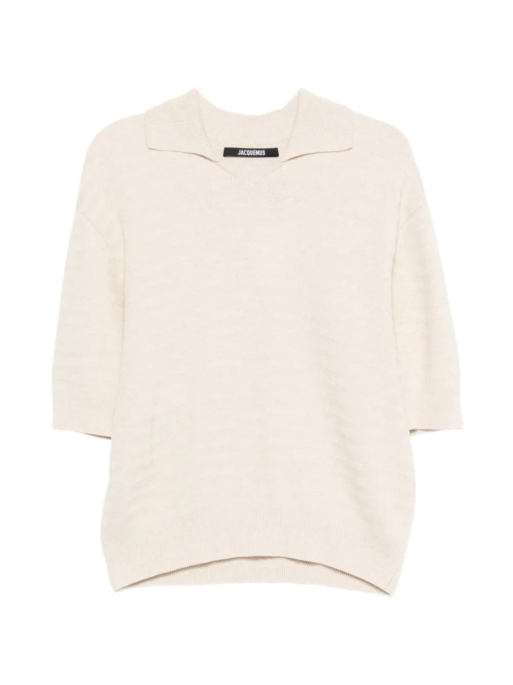 JACQUEMUS-LE POLO MAILLE CHEVRON-