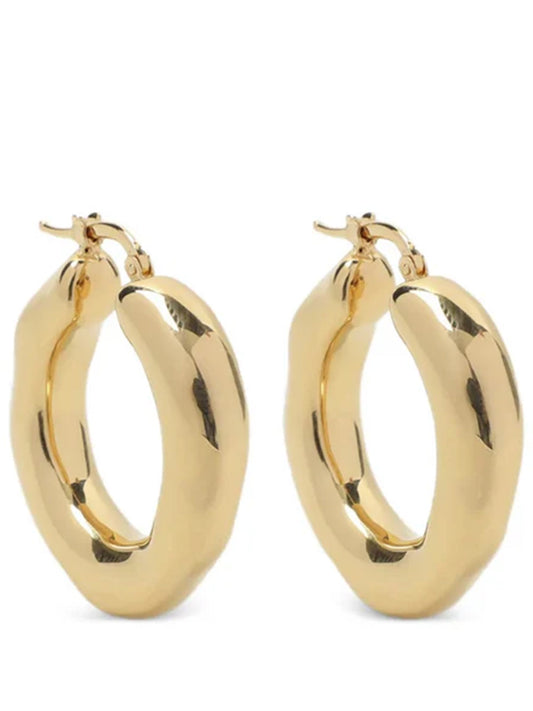 brass hoop earrings