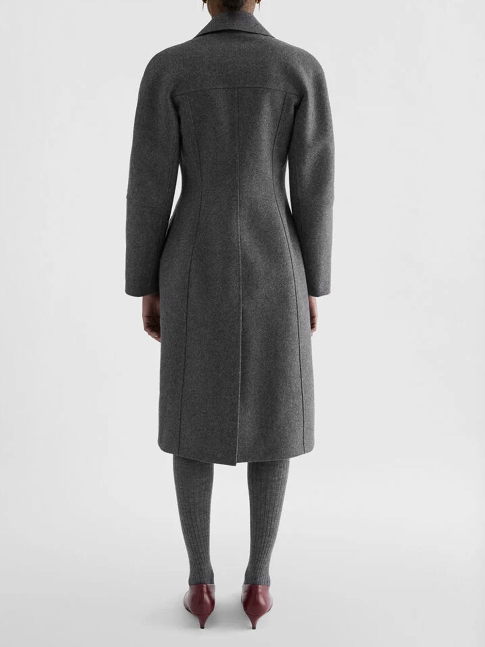 Melange wool coat