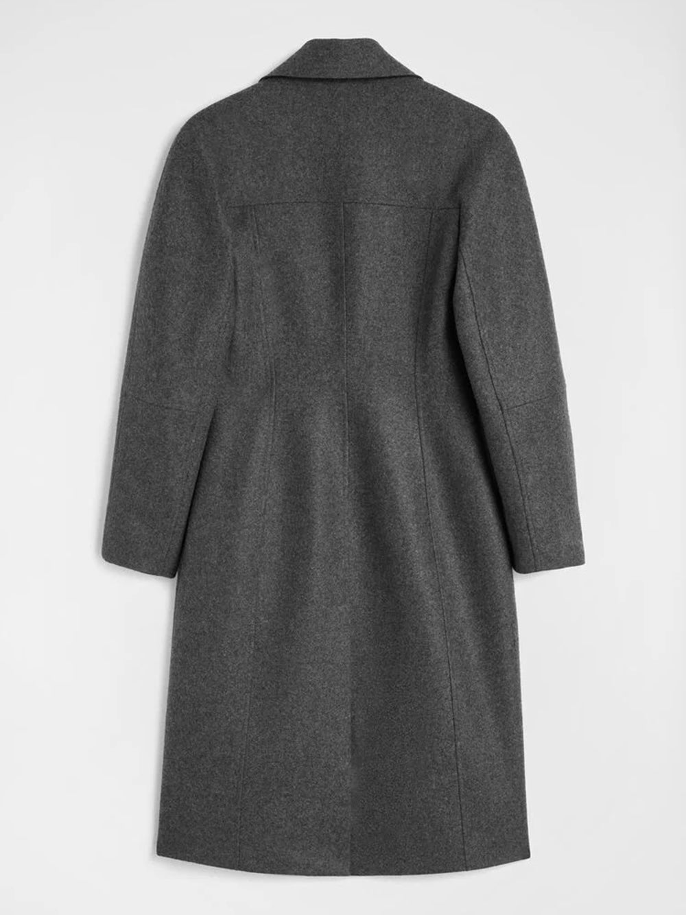Melange wool coat
