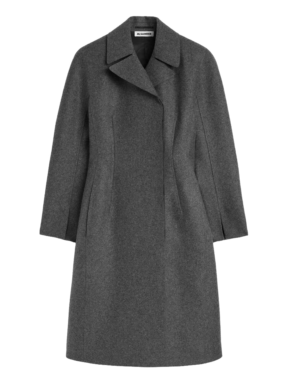 Melange wool coat