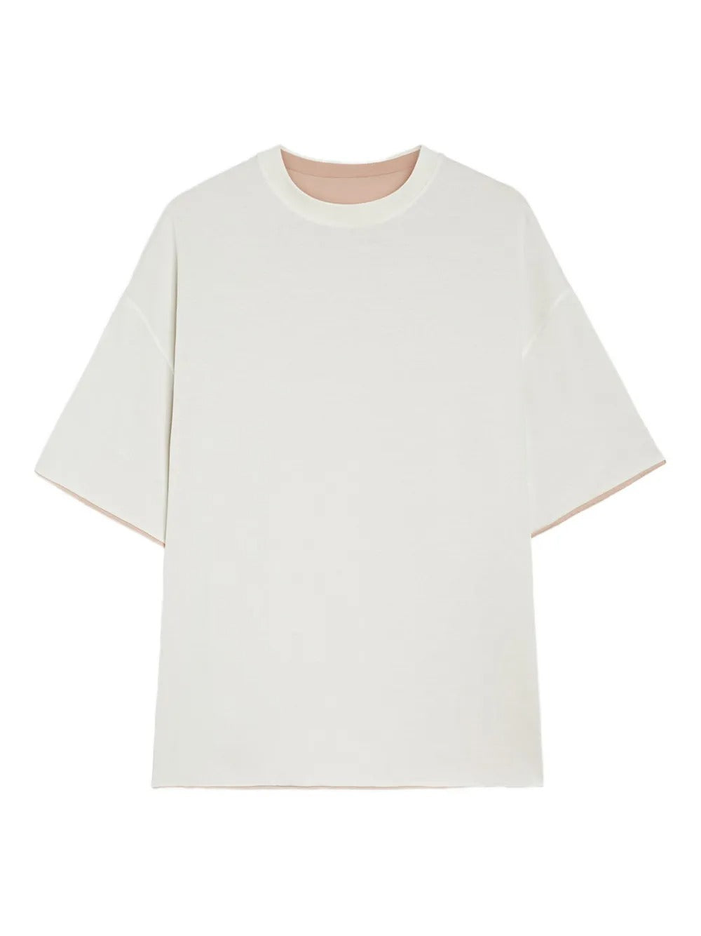 JIL SANDER-T-SHIRT CN SS DOUBLE LAYER-