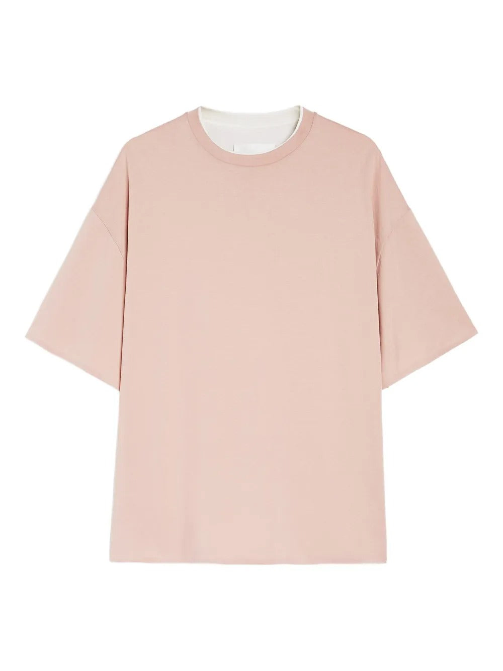 JIL SANDER-T-SHIRT CN SS DOUBLE LAYER-