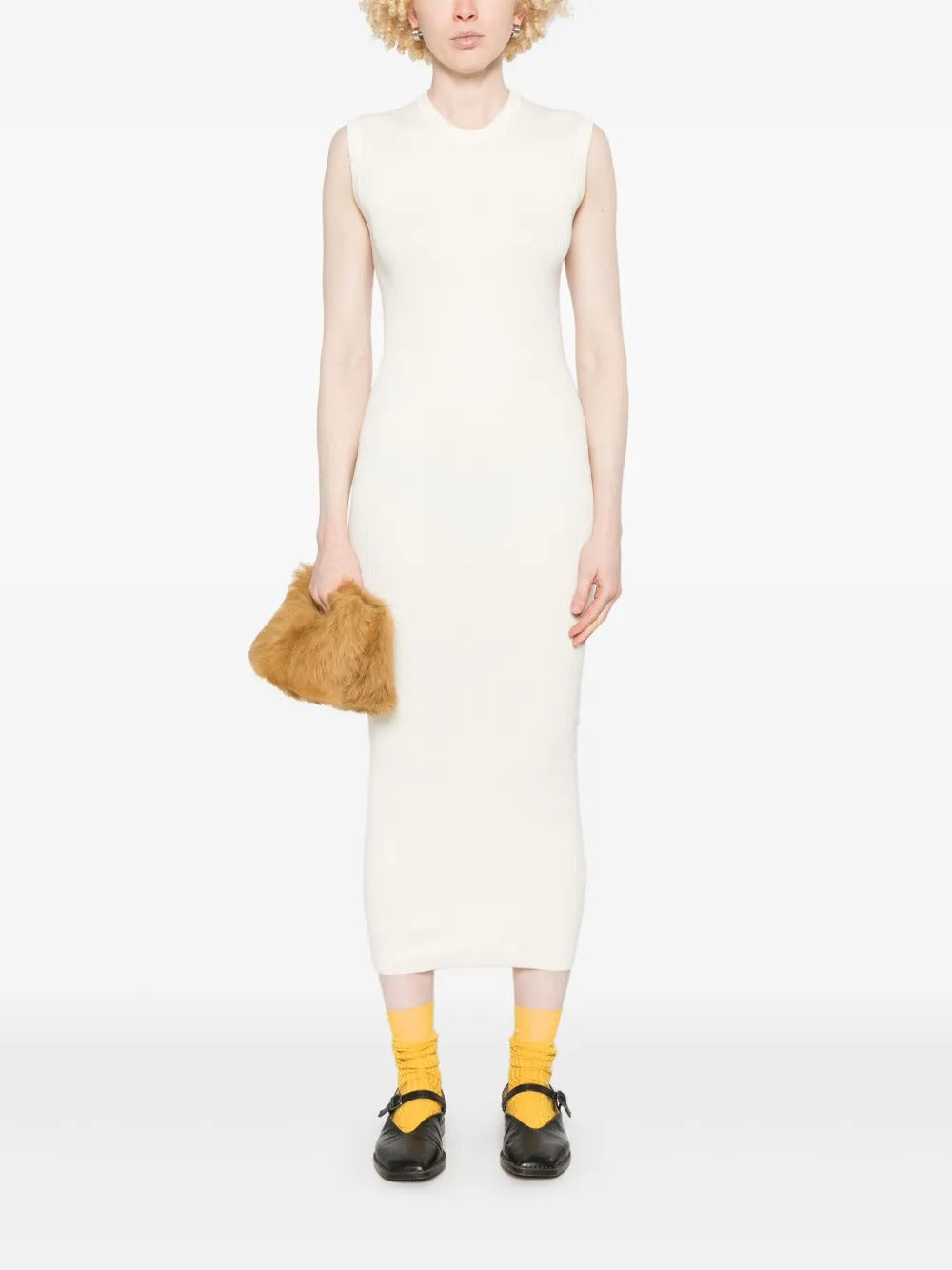 Jil Sander Knitted Maxi Dress - Neutrals Jil Sander Knitted Maxi Dress - Neutrals