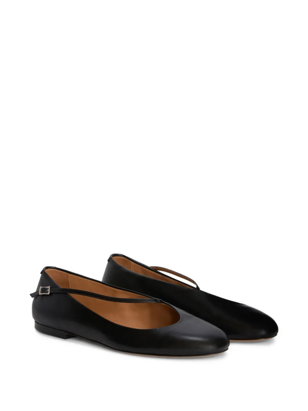JIL SANDER-leather ballet flats-