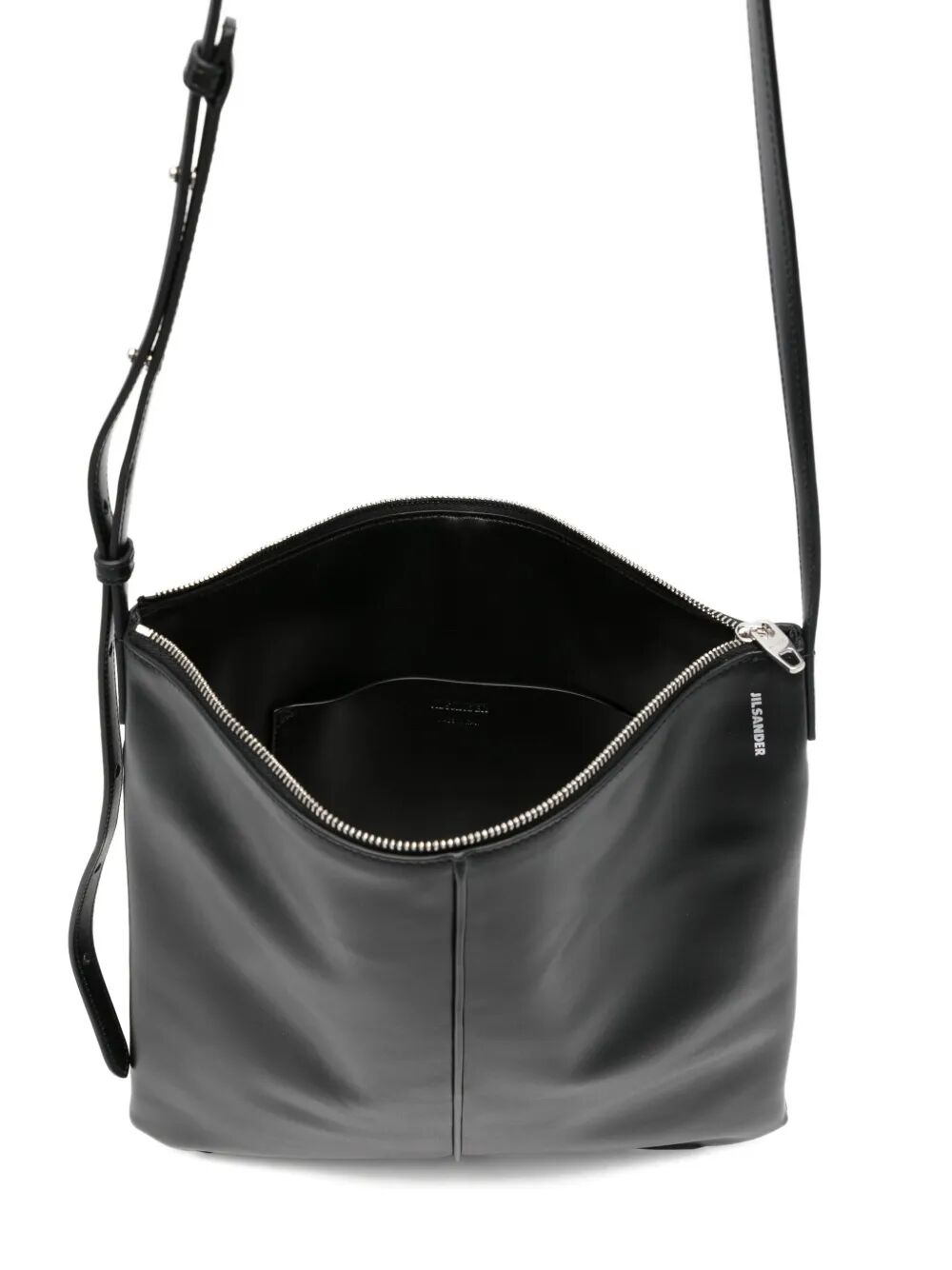 JIL SANDER-Linea zip leather crossbody bag-