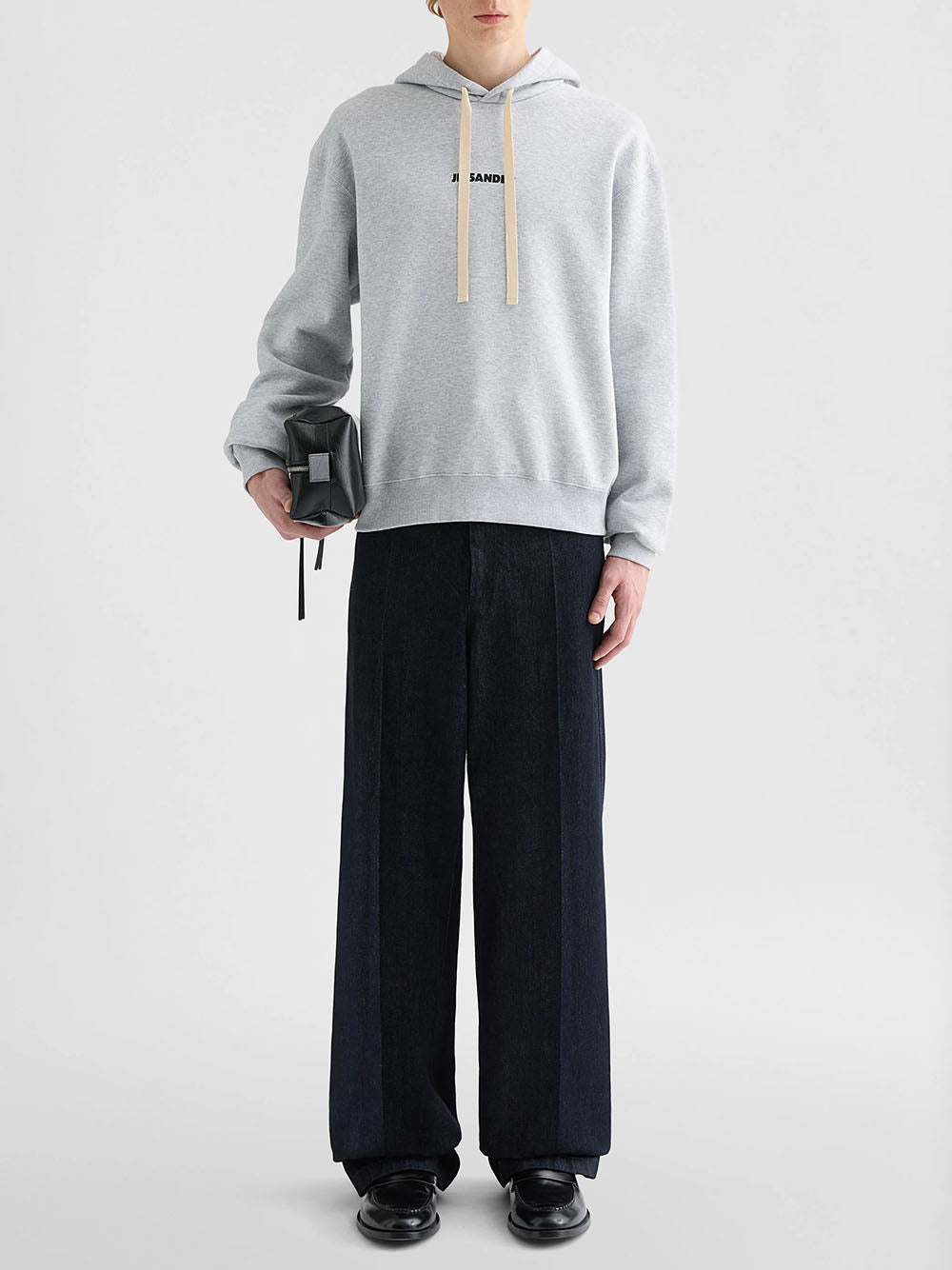 JIL SANDER-SWEATSHIRT 149 W/HOODIE-