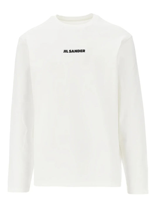 JIL SANDER-logo-detail T-shirt-