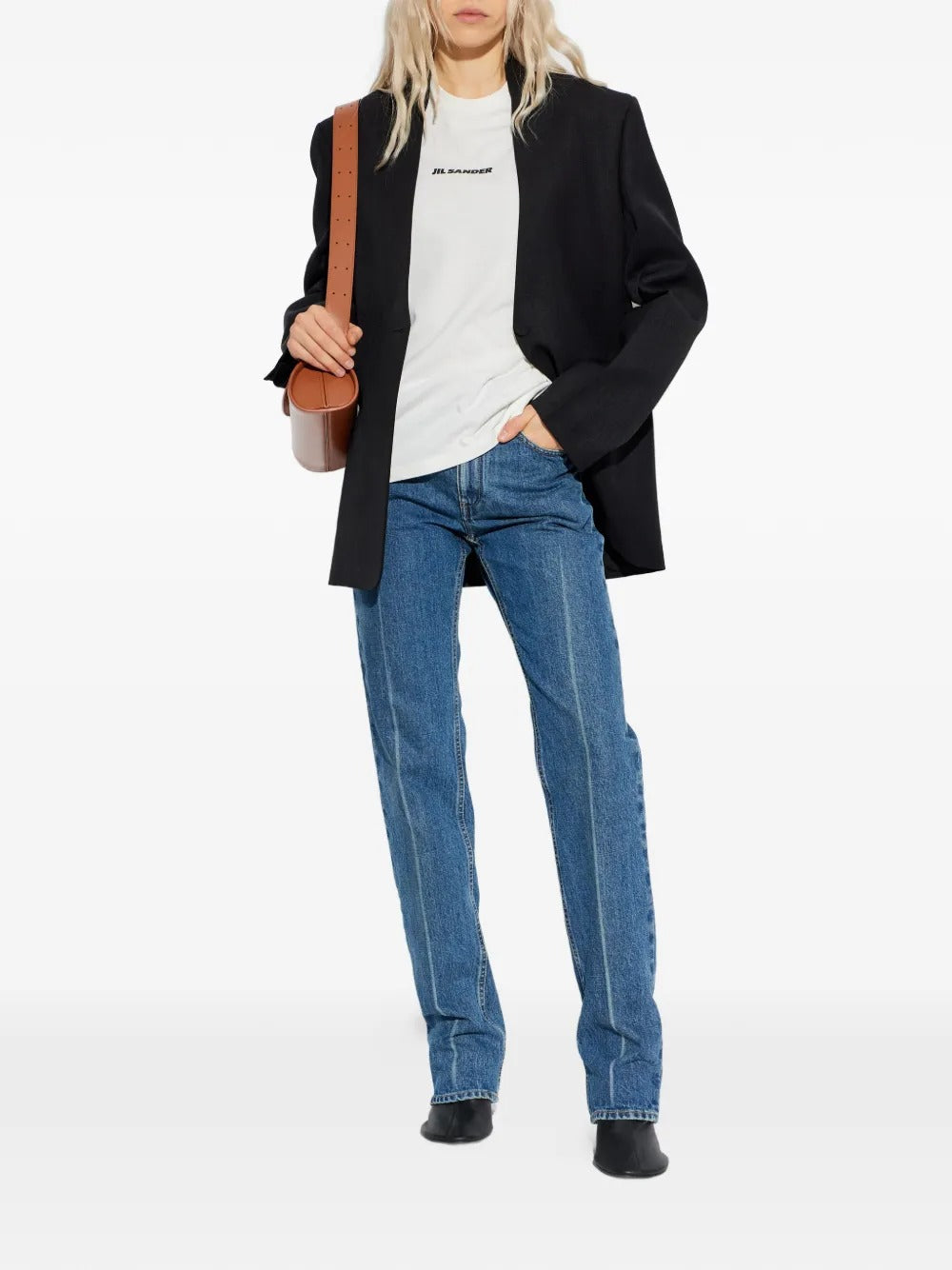 JIL SANDER-LOGO T-SHIRT CN SS-