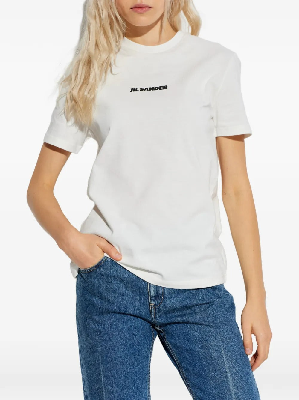 JIL SANDER-LOGO T-SHIRT CN SS-