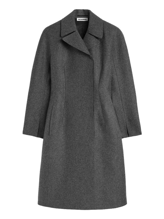 JIL SANDER-Melange wool coat-