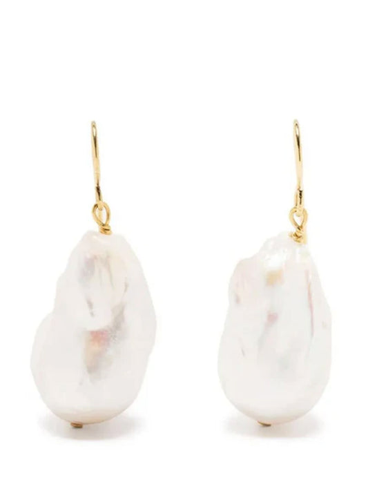 pearl-detail drop earrings