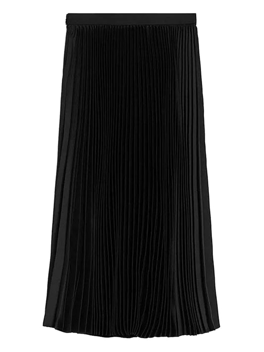 JIL SANDER-pleated shirt with a satin finish-