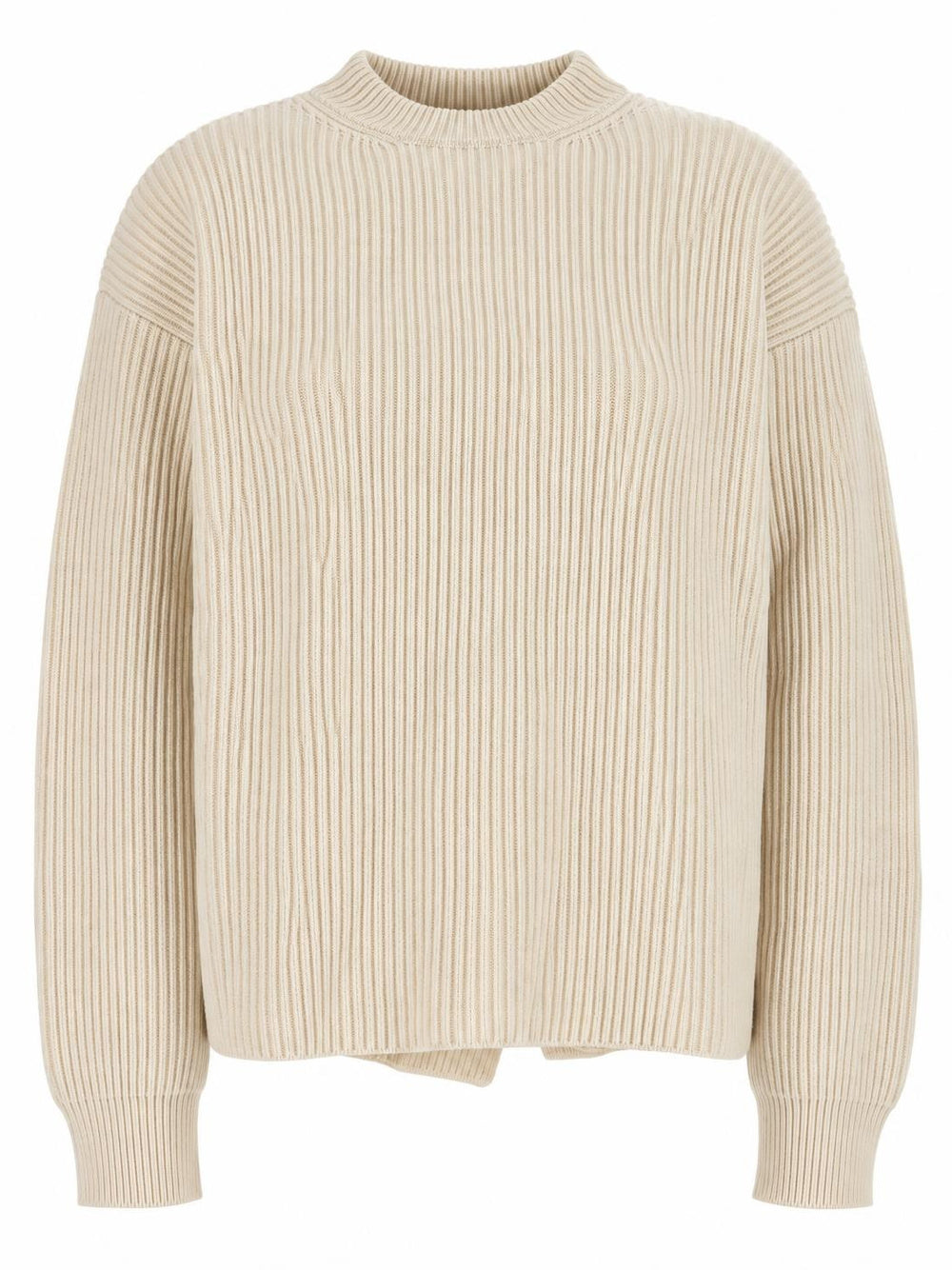 JIL SANDER-ribbed wool sweater-