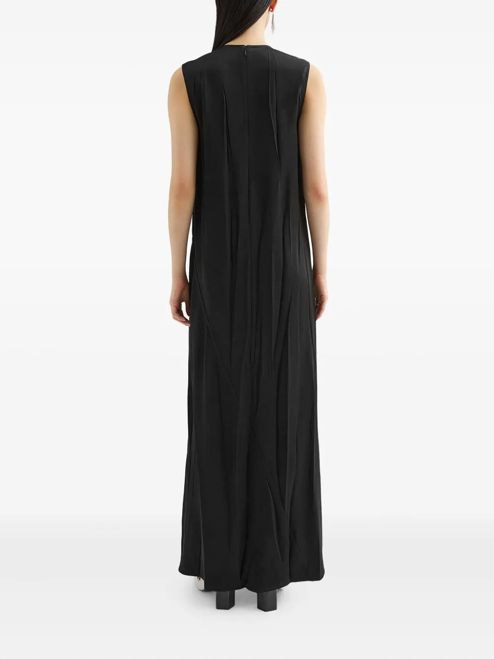 JIL SANDER-satin maxi dress-