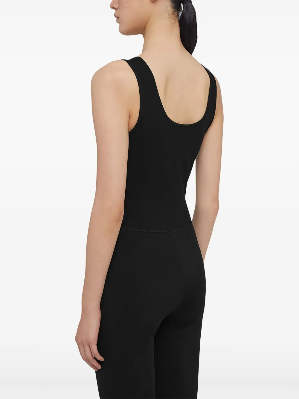 JIL SANDER-Sleeveless jumpsuit with print-