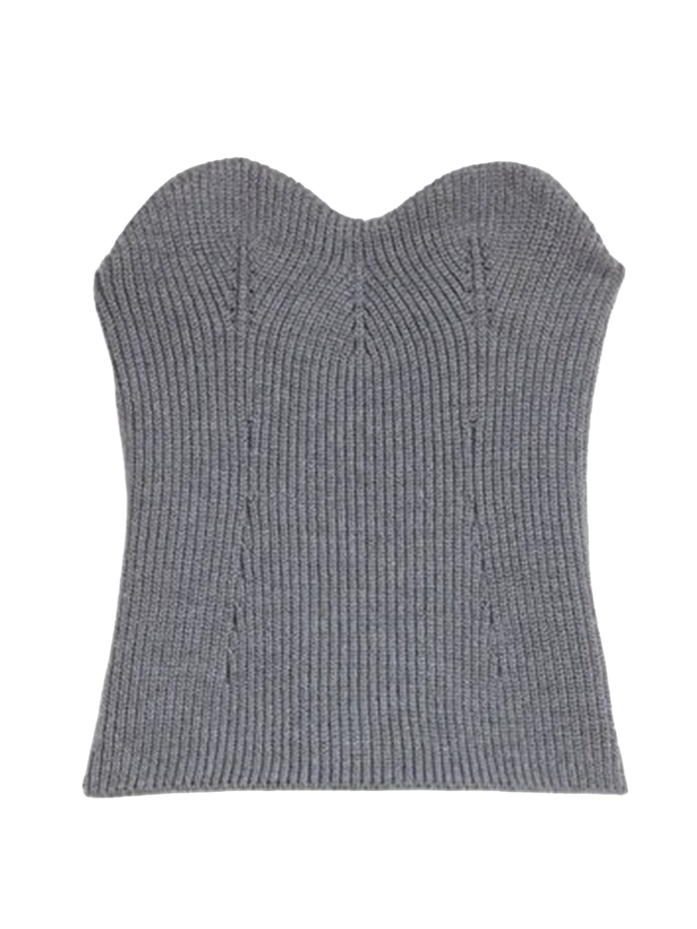 JIL SANDER-STRAPLESS KNITTED TOP-