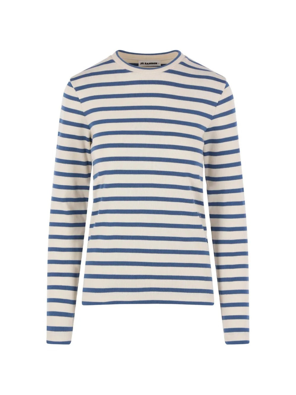 JIL SANDER-stripe-print cotton T-shirt-