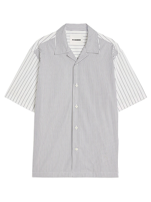 JIL SANDER-striped short-sleeve shirt-