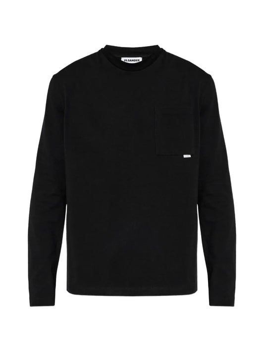 JIL SANDER-T-SHIRT LS W/POCKET-