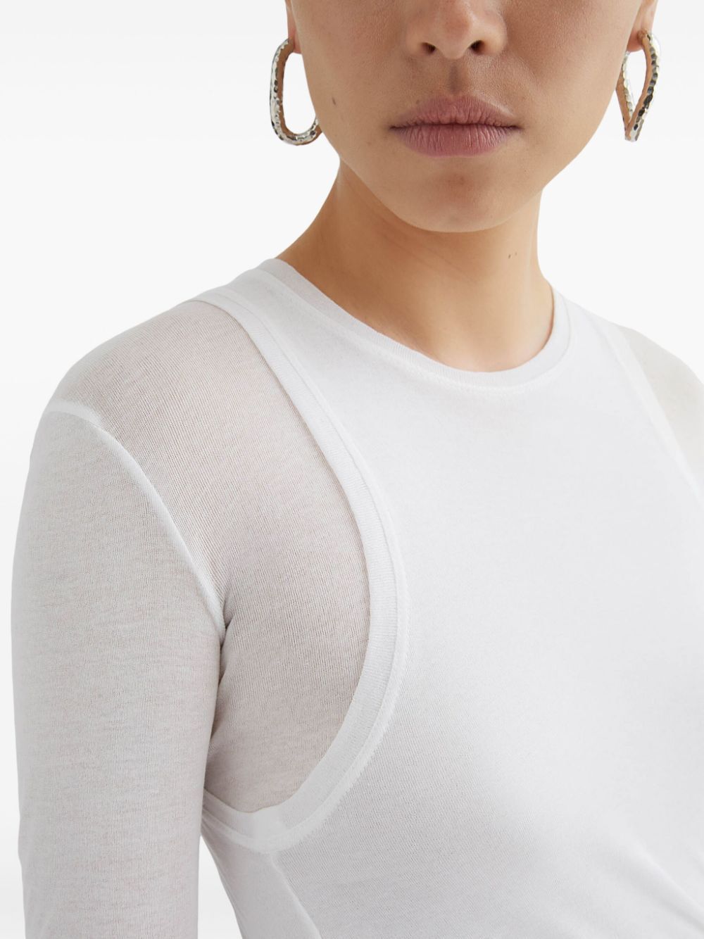 JIL SANDER-TOP CN LS-