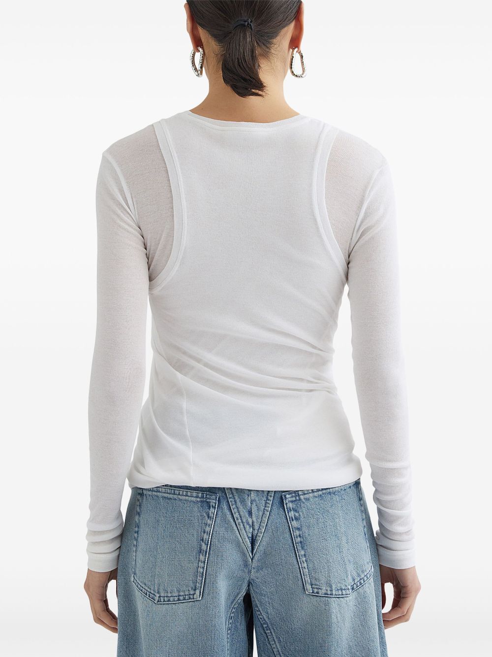 JIL SANDER-TOP CN LS-