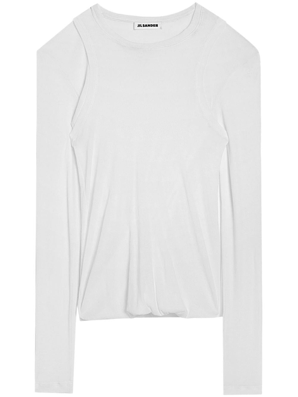 JIL SANDER-TOP CN LS-