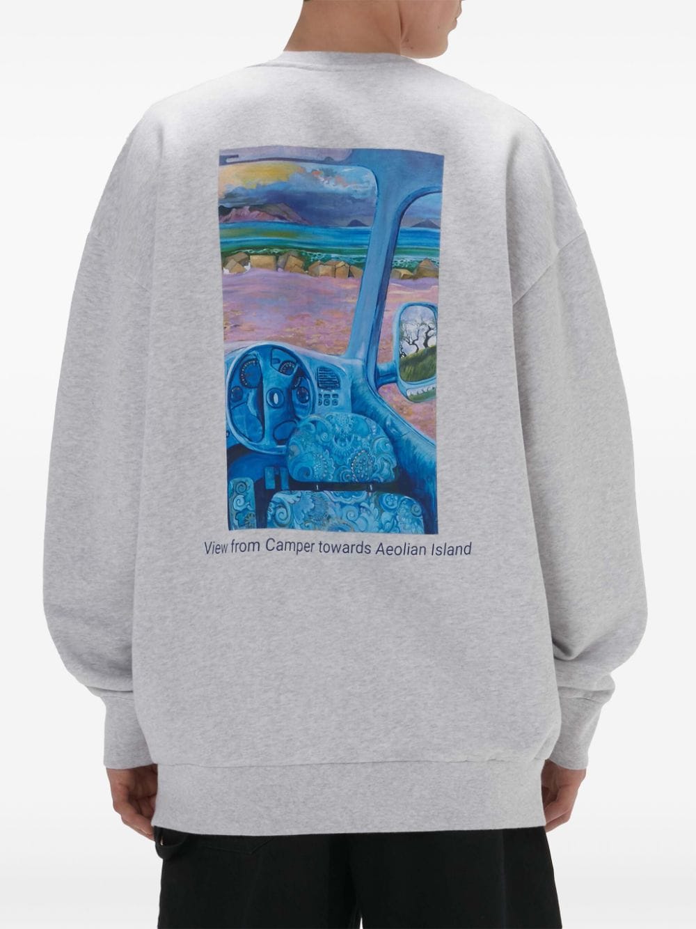 JW ANDERSON-ANCHOR EMBROIDERY BACK PRINT CREWNECK-