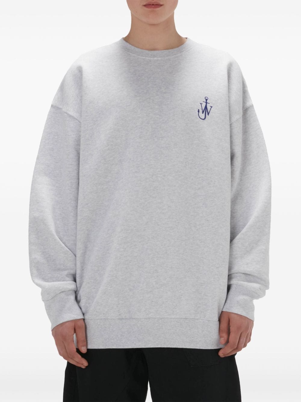 JW ANDERSON-ANCHOR EMBROIDERY BACK PRINT CREWNECK-