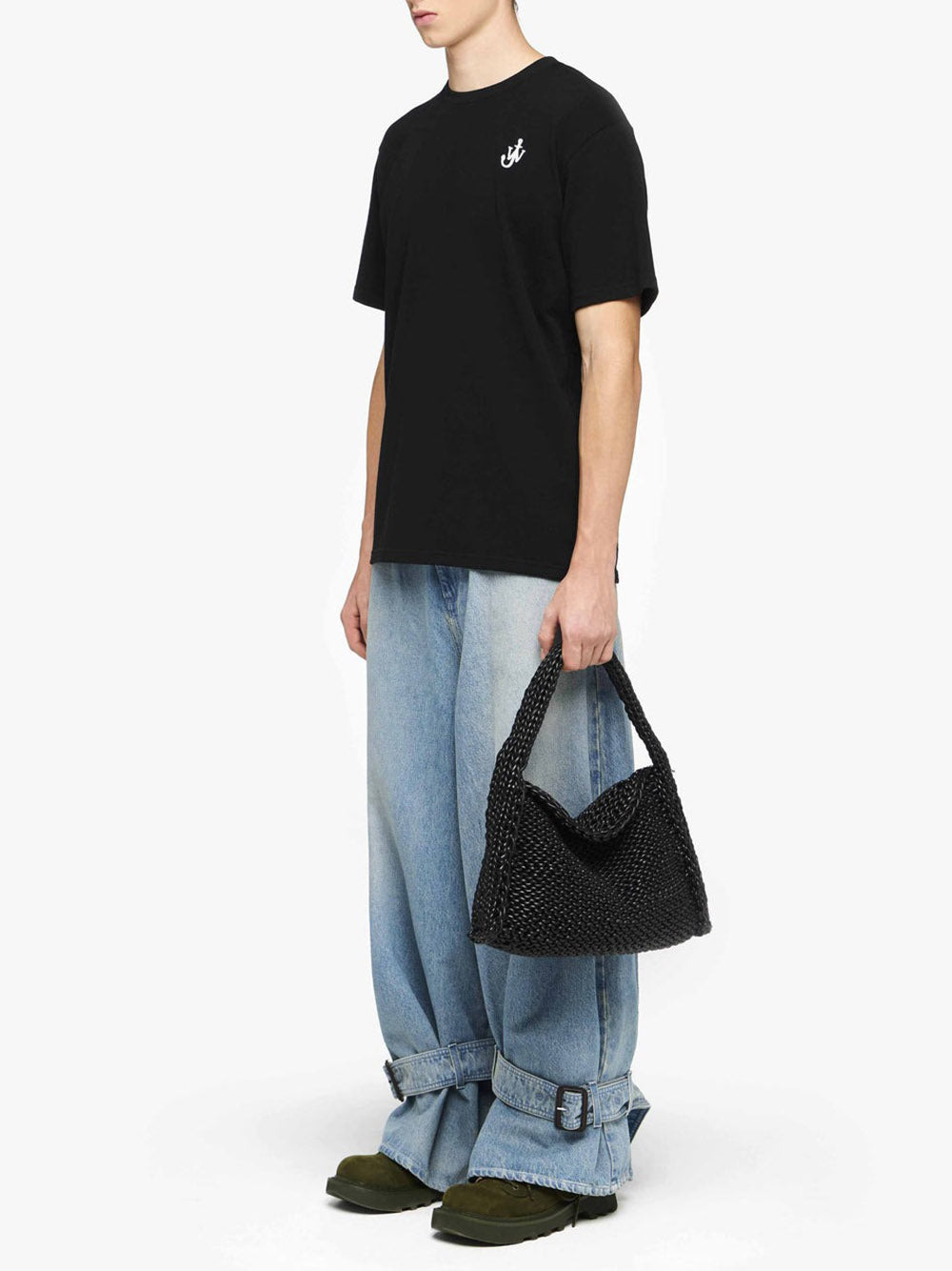 JW ANDERSON-ANCHOR EMBROIDERY T-SHIRT-