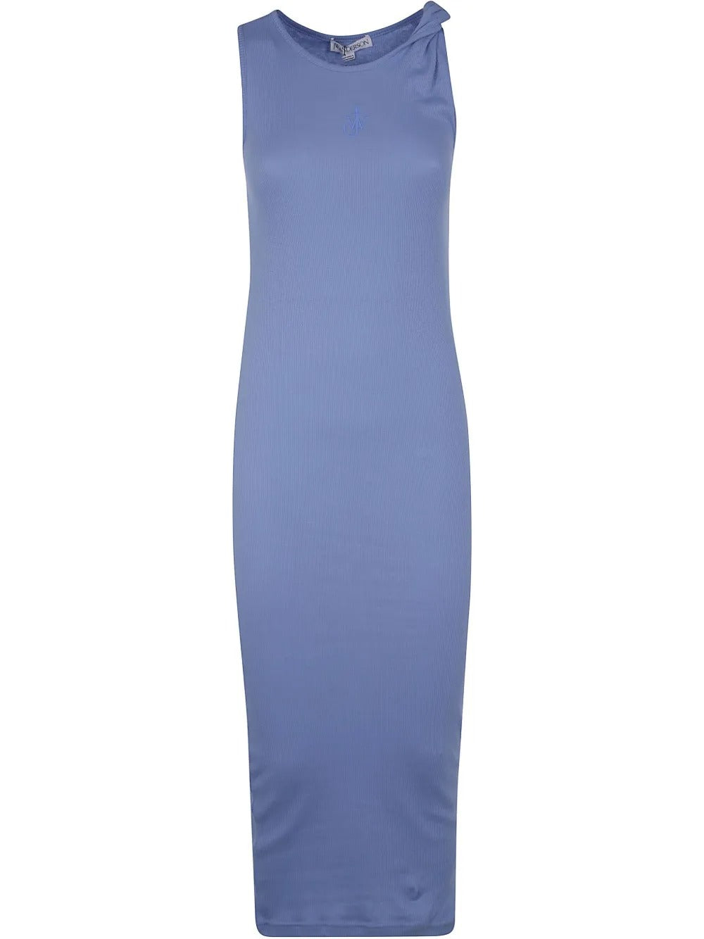 JW ANDERSON-ANCHOR EMBROIDERY TWISTED STRAP DRESS-