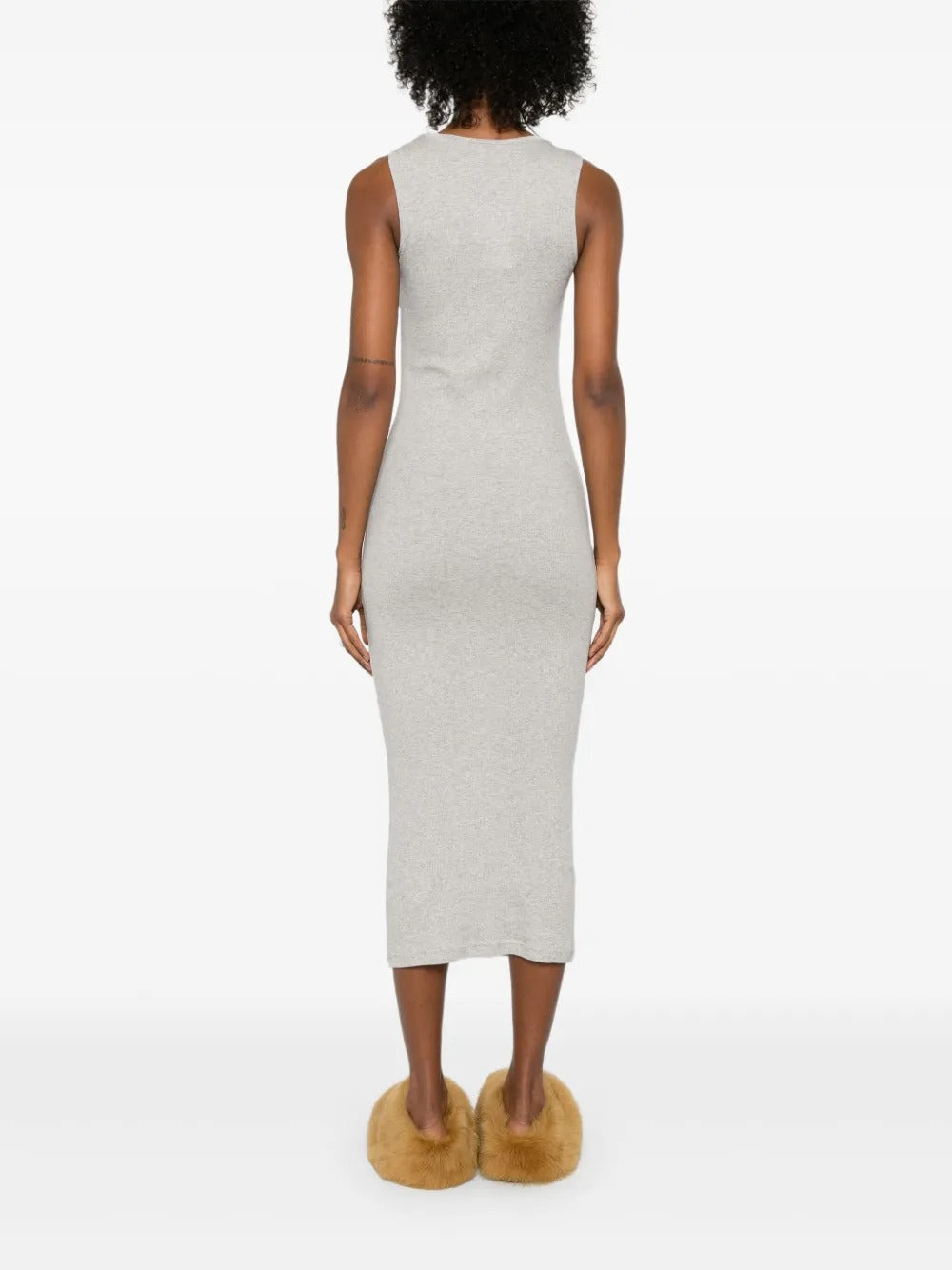 JW ANDERSON-ANCHOR EMBROIDERY TWISTED STRAP DRESS-