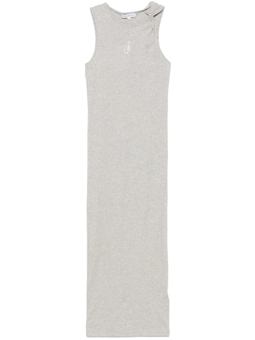 JW ANDERSON-ANCHOR EMBROIDERY TWISTED STRAP DRESS-