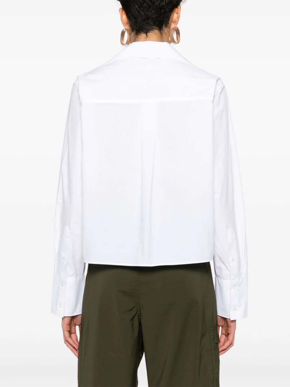 JW ANDERSON-BOW TIE CROPPED SHIRT-SH0312 PG1090 1