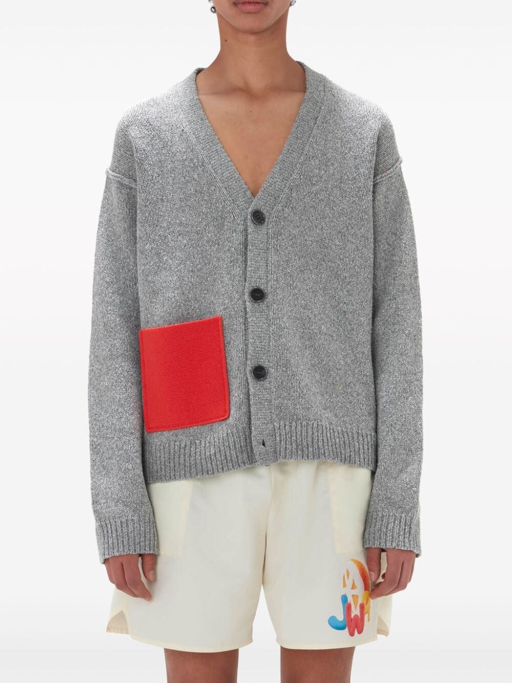 JW ANDERSON-CONTRAST POCKET CARDIGAN-KW1168 YN0350 907