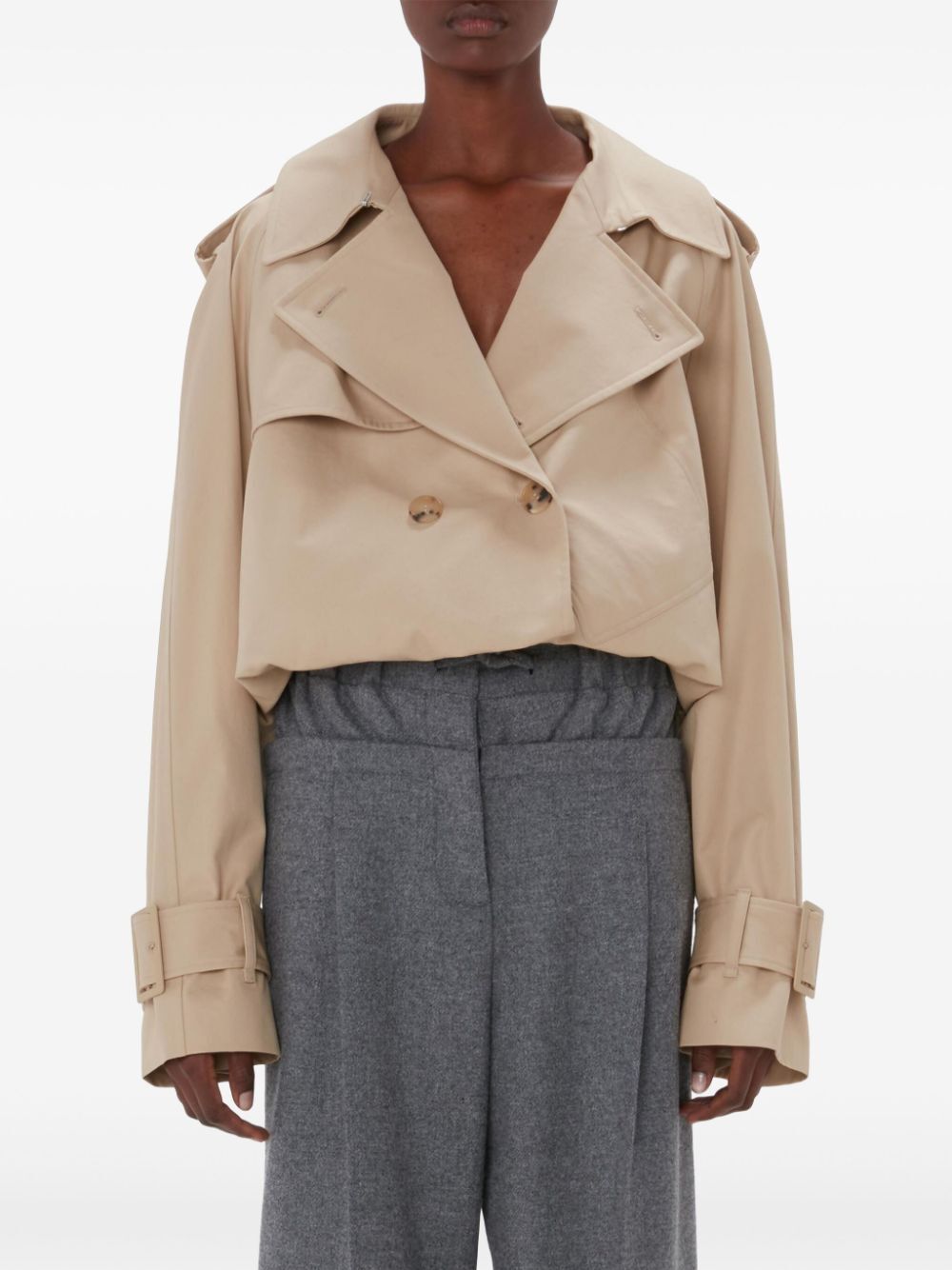 JW ANDERSON-CROPPED TRENCH COAT-