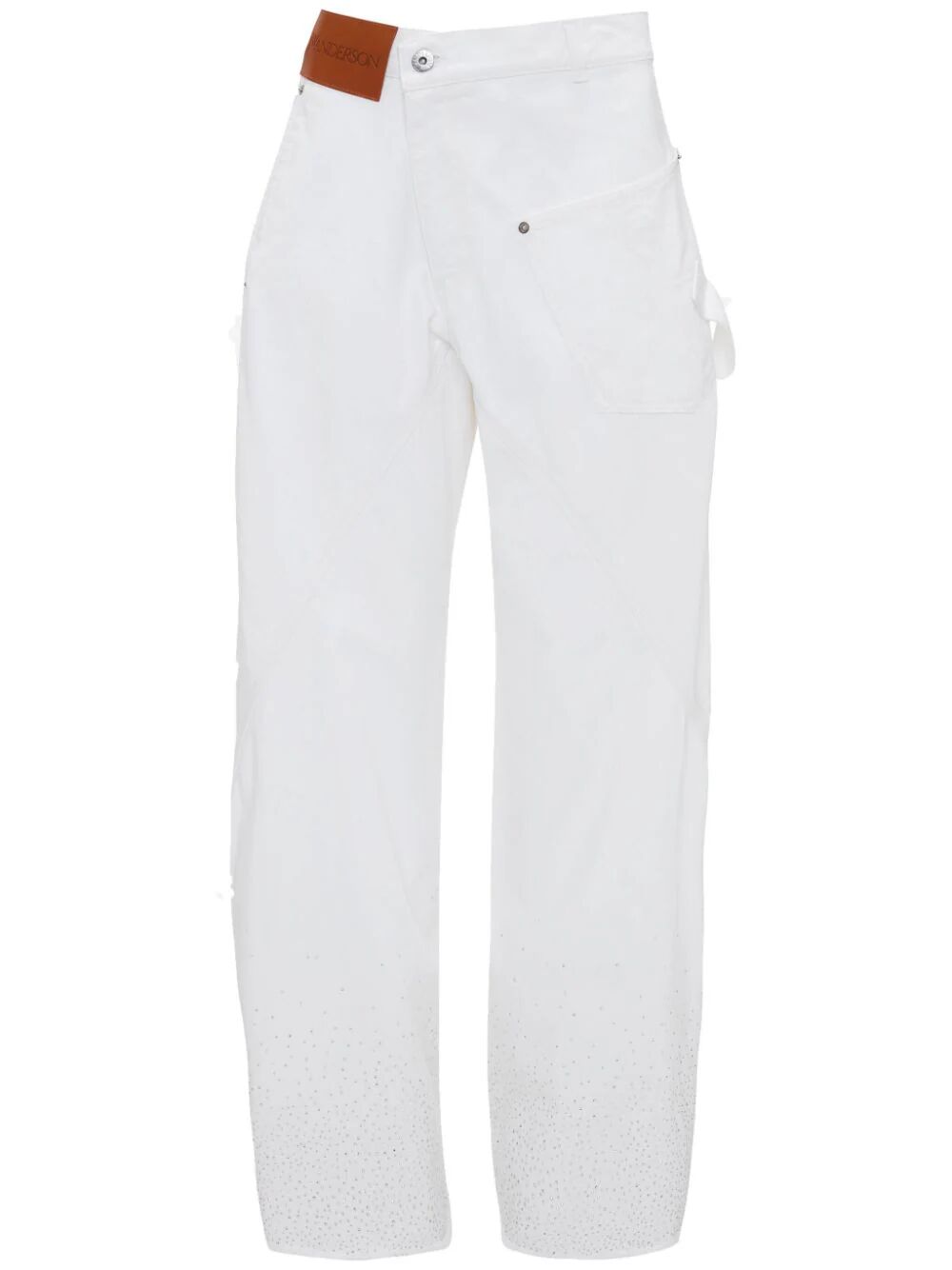 JW ANDERSON-CRYSTAL HEM TWISTED JEANS-DT0092 PG0880 1