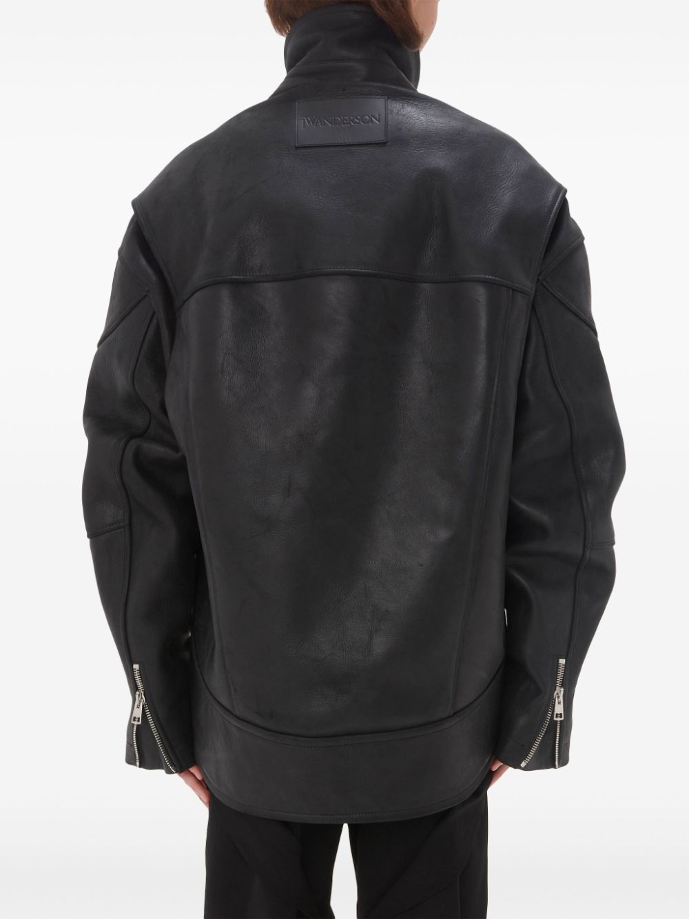 JW ANDERSON-CURVED HEM HIGH NECK JACKET-